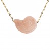 18K Gold/ Peach