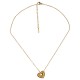 Collar Minimalista de Oro con Corazón en 3D