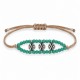 Bracciale con Connettore Etnico in Argento e Perline Veraman in Vetro