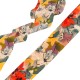 Ruban en Polyester avec Motifs Floraux 4 cm (5 m)