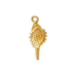 Ανοιξείδωτο Ατσάλι 304 Μοτίφ Κοχύλι 9x20.7mm/5.5mm