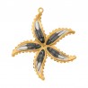 18K Gold/ Black/ White