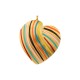 Enameled Stainless Steel 304 Pendant Heart 24.2x27.8mm/4.2mm