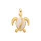 Enameled Stainless Steel 304 Pendant Sea Turtle 17x28mm