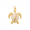 18K Gold/ White Pearl