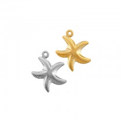 Acero Inoxidable 304 Charm Estrella De Mar 14 x 16 mm/3,6 mm