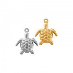 Stainless Steel 304 Charm Sea Turtle 14.7x17.5mm/4.4mm