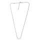 Chaîne de Collier Serpent avec Fermoir 42cm/1.3mm en Acier Inoxydable 304
