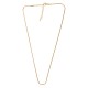 Chaîne de Collier Serpent avec Fermoir 42cm/1.3mm en Acier Inoxydable 304