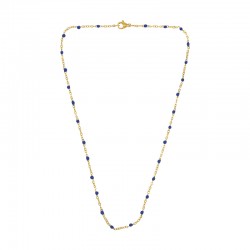 Cadena de collar de acero inoxidable 304 con esmalte, 40 cm