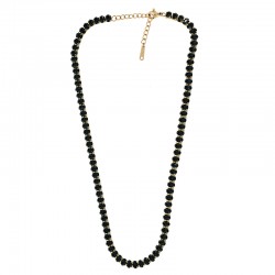 Collar de Acero Inoxidable 304 con Strass y Cierre con Extension 380x5mm/3.2mm