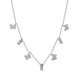 Stainless Steel 304 Necklace with Butterfly & Strass 40cm