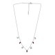 Stainless Steel 304 Necklace with Butterfly & Red Strass 40cm
