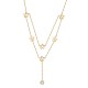 Chaîne de Collier en Acier Inoxydable 304 avec Fleurs 40 cm