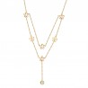 18K Gold/ White/ Transparent