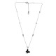 Stainless Steel 304 Necklace with Black Butterfly 40cm