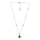 Stainless Steel 304 Necklace with Green Butterfly 40cm