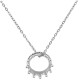 Necklace with Silver Crown Pendant & Chain