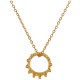 Collier avec Pendentif Couronne en Or et Chaîne