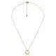 Collana con Pendente a Forma di Corona in Oro e Catena