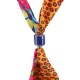Modern Pop Scarf Necklace with Ceramic Tube