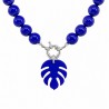 999° Silver Antique Plated/ 5µm/ Blue