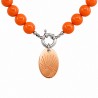 999° Silver Antique Plated/ 5µm/ Orange
