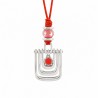 999° Silver Antique Plated/ 5µm/ Orange