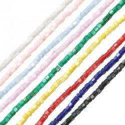 Κοχύλι Χάντρα Στρογγυλή Ροδέλα 4mm/3mm Ø0.8mm (~130τμχ)