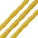 Perle de Verre tube Facettée 3x6 mm Ø0.4 mm (~80 Pièces/Cordon)