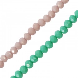Perle en Cristal Facettée 3 mm Ø0.7 mm (~165 Pièces)