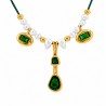 Plaqué Or 24 Carats / 0.12 µm / Blanc Nacré / Vert