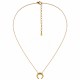 Collana con Pendente a Forma di Corno in Oro e Catena