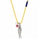 Necklace with Metal Fish, Starfish & DNA Braid