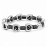999° Silver Antique Plated/ 5µm/ Black