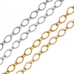 Catena in Acciaio Inossidabile 304 con Anelli Ovali 7,7 x 11,5 mm / 1,7 mm