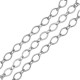 Stainless Steel 304 Chain with Oval Rings 7.7x11.5mm/1.7mm