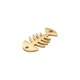 Conector Tipo Pez de Acero Inoxidable 304 de 21 x 10 / 1,2 mm