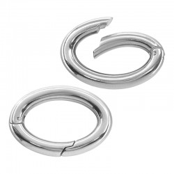 Ανοξείδωτο Ατσάλι 304 Κρίκος Μπρελόκ 17x24mm/3.5mm