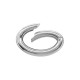 Fermoir Mousqueton en Acier Inoxydable 304, 17 x 24 mm / 3,5 mm