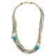 Collar con Conchas Acrílicas en Cordones de Múltiples Hilos