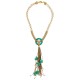 Collana Boho con Elemento Circolare, Cordoncino Intrecciato e Conchiglie