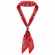 Moderno Collar Bufanda Rojo con Tubo de Cerámica