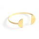 Braccialeto Aggiustabile in Metallo Ottone 59mm con 2 Semicerchi