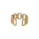 Bague en Acier Inoxydable 304 avec Motif Rectangulaire de 20 x 6 mm