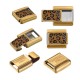 Ανοξείδωτο Ατσάλι 304 Σύνδεσμος Βραχιόλι Animal Print 9x10mm