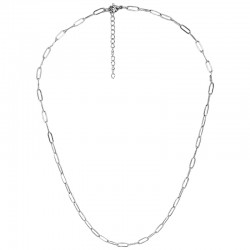 Stainless Steel 304 Paperclip Necklace 45cm & 5cm