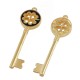 Colgante de Metal Zamak Esmaltado Llave 20x68mm
