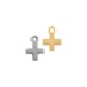 Zamak Charm Cross 15x11mm
