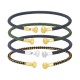Pulsera de cordón con terminal de acero inoxidable 304 66 mm